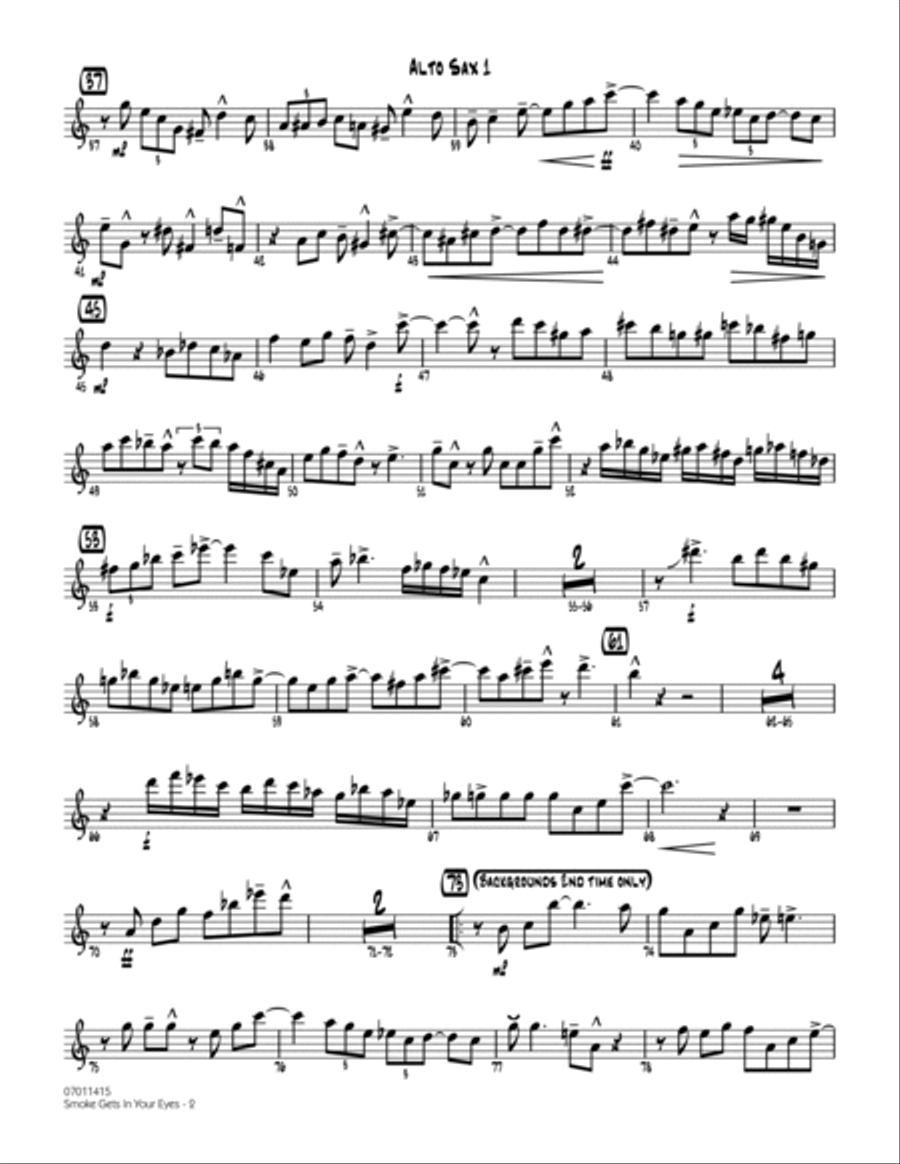 In your eyes shop saxophone sheet music