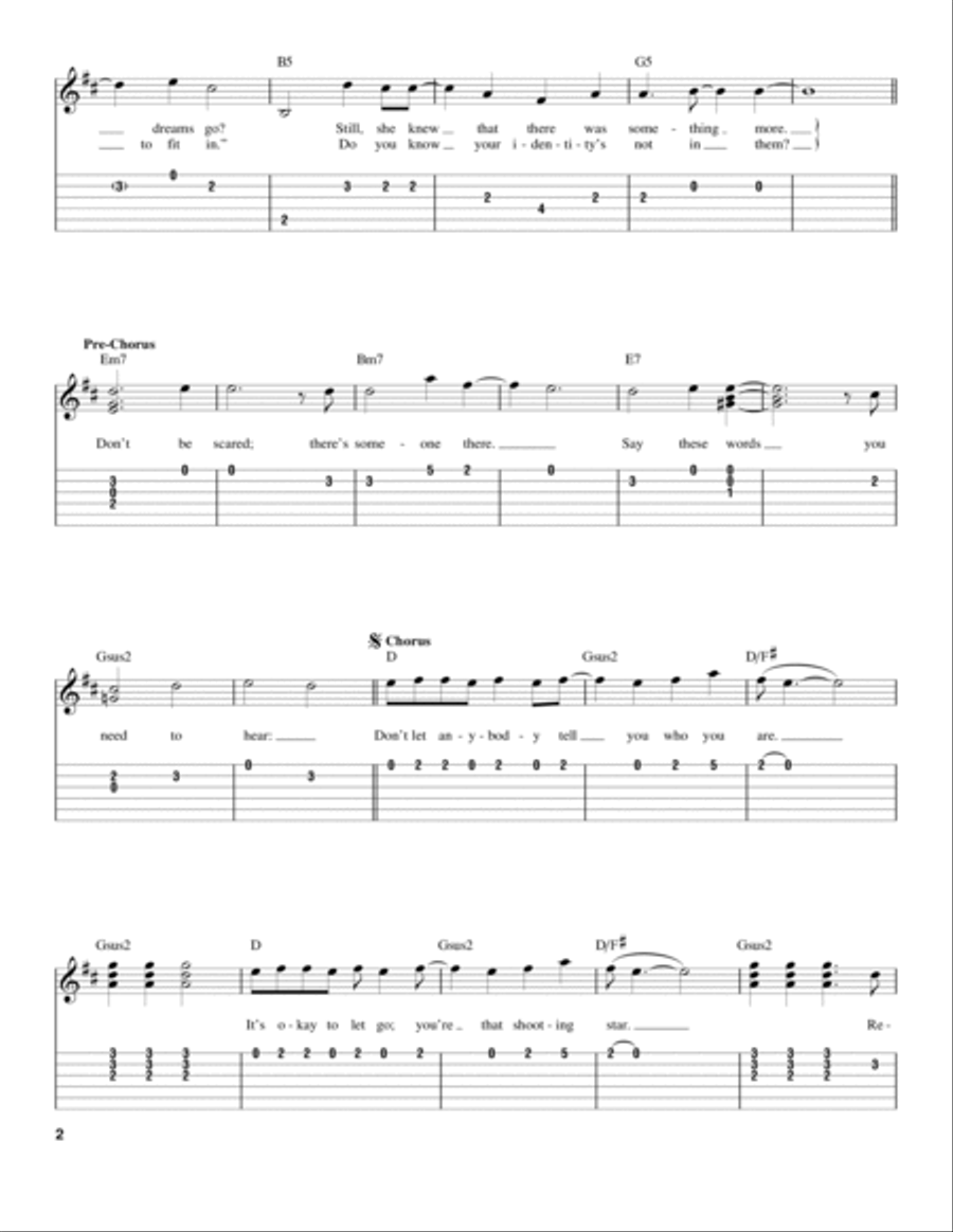 Find Yourself In You Acoustic Guitar scores gallery preview page 2