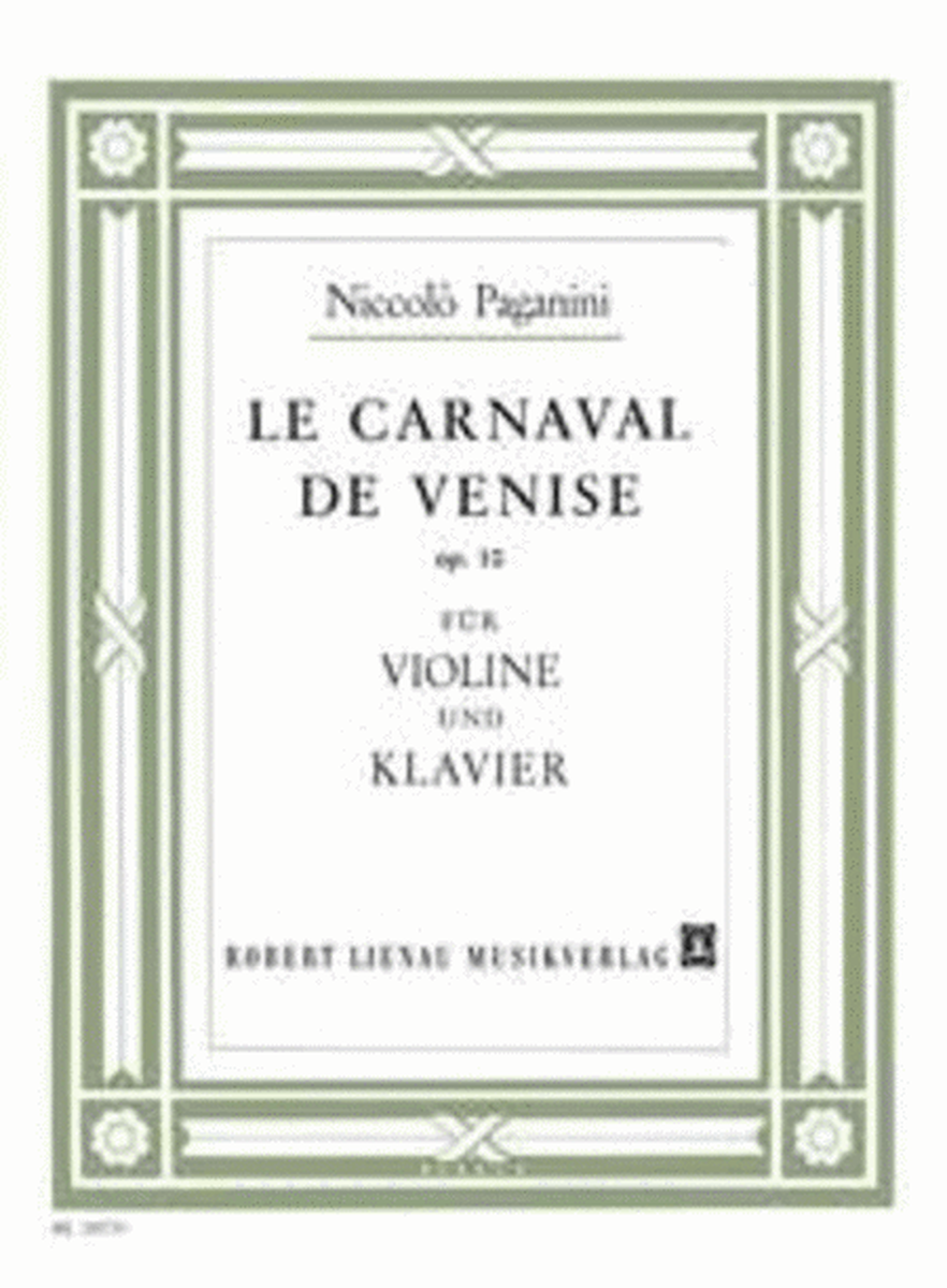 Le Carneval de Venise op. 10