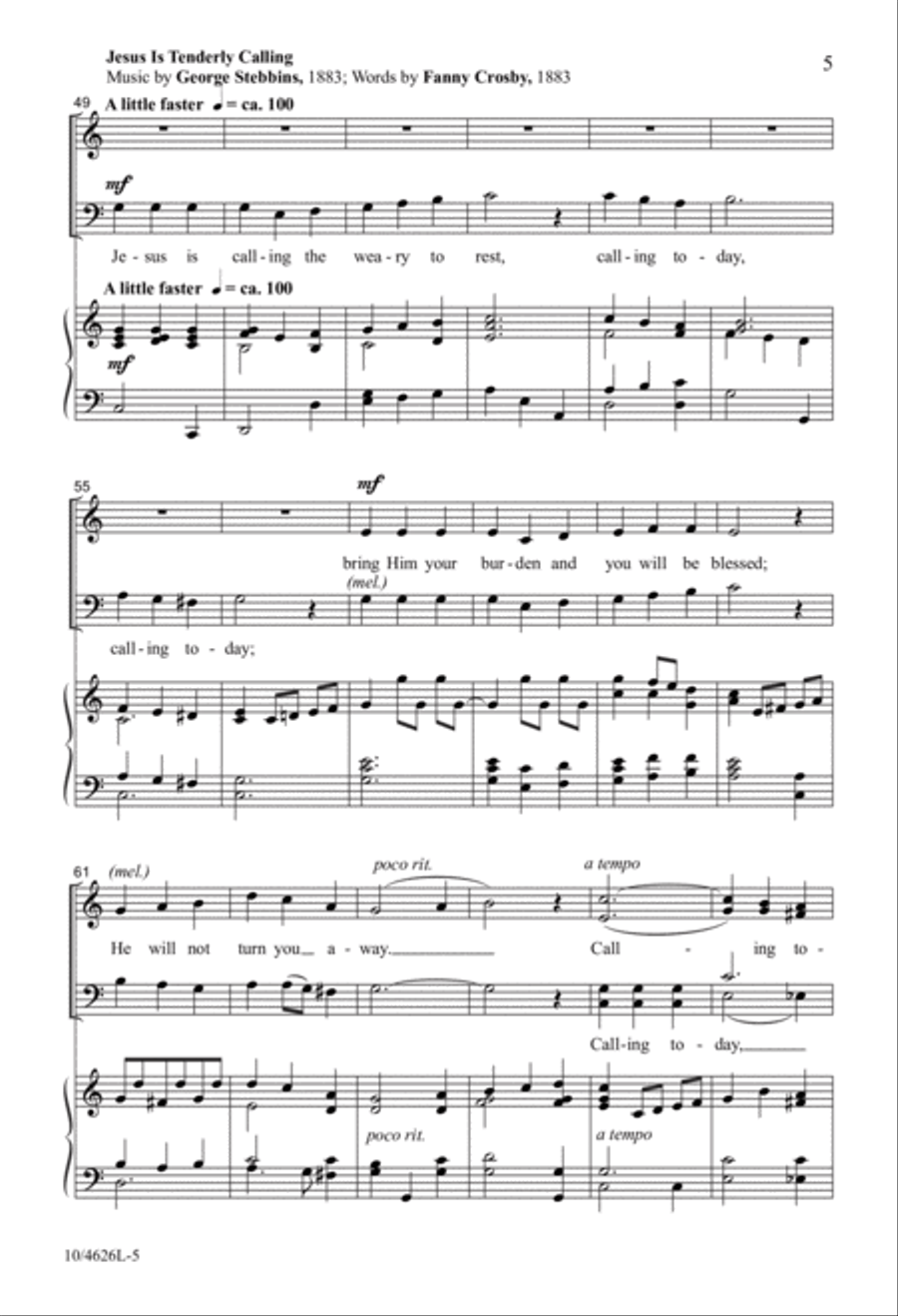 Come Home 4-Part scores gallery preview page 5