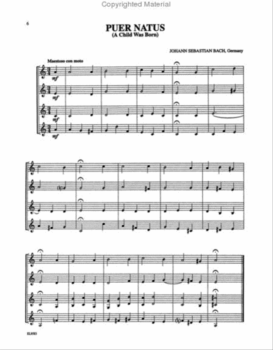 Christmas Quartets for All (Holiday Songs from Around the World) Small Ensemble scores gallery preview page 3