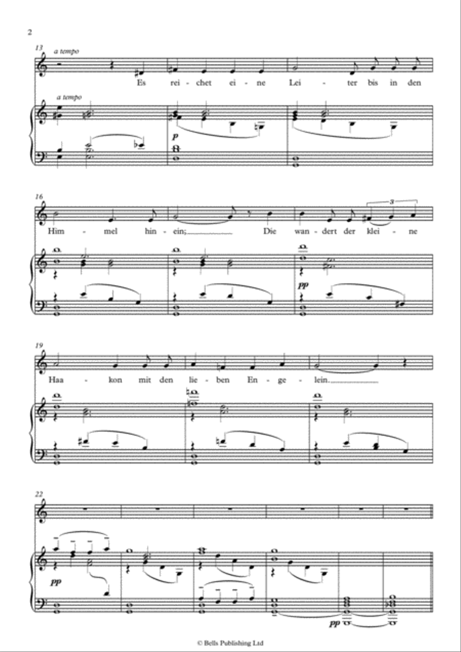 Wiegenlied (C Major) Voice Solo scores gallery preview page 2