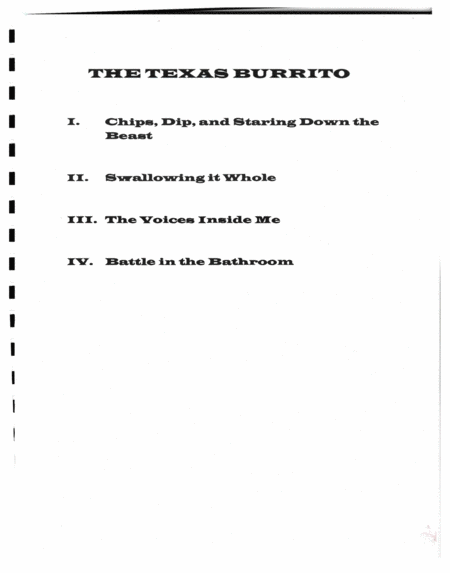 The Texas Burrito for French Horn and Piano Accompaniment
