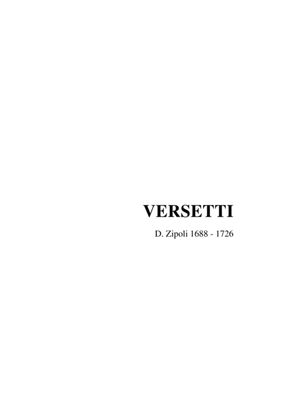 VERSETTI - D. Zipoli - For Organ