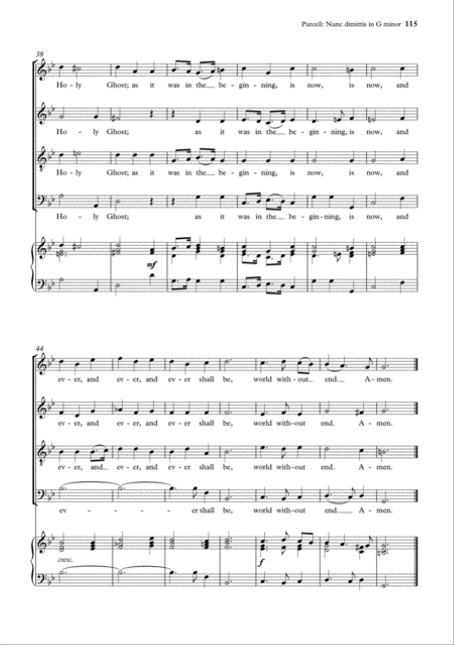 English Church Music, Volume 2: Canticles and Responses 4-Part scores gallery preview page 8