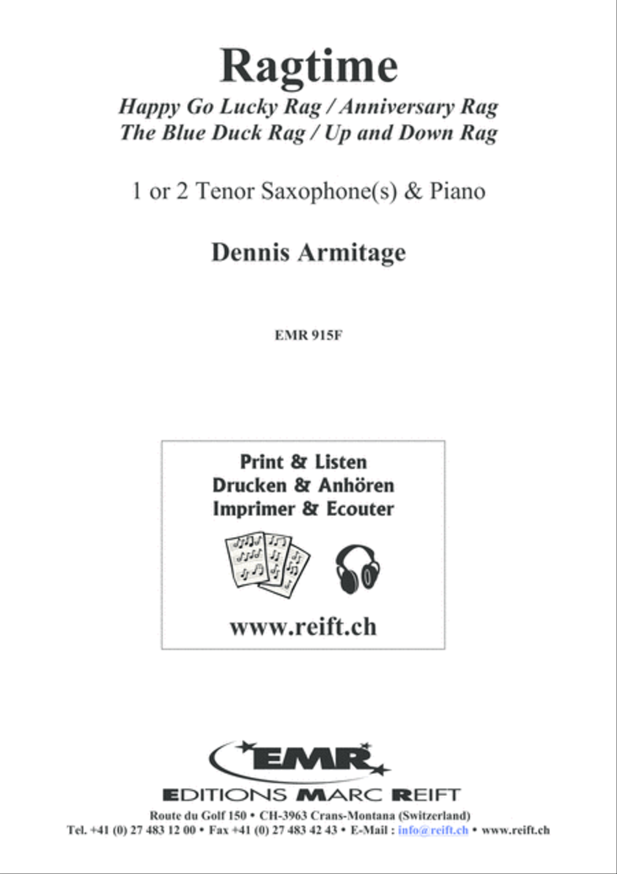 Ragtime Tenor Saxophone scores gallery preview page 2