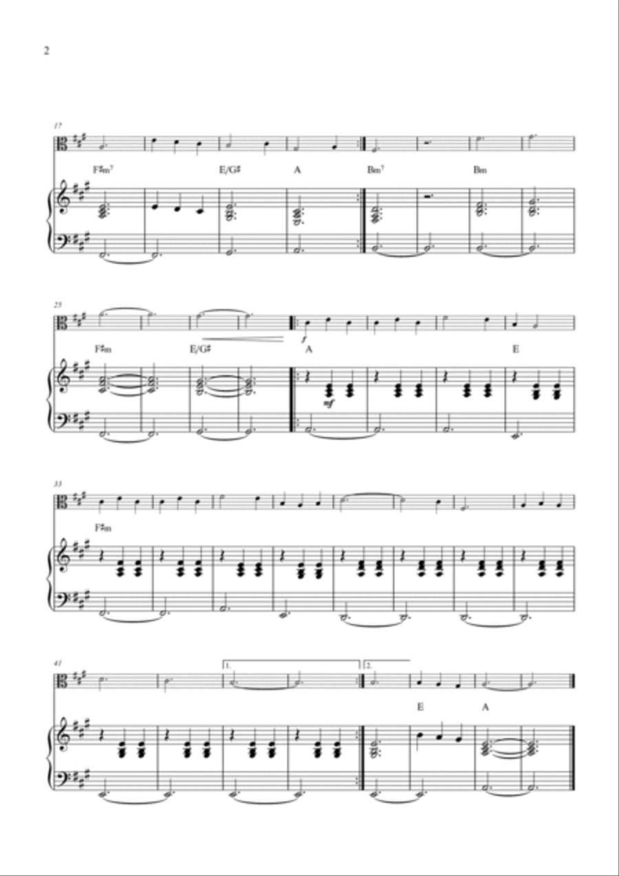A Thousand Years Viola scores gallery preview page 2
