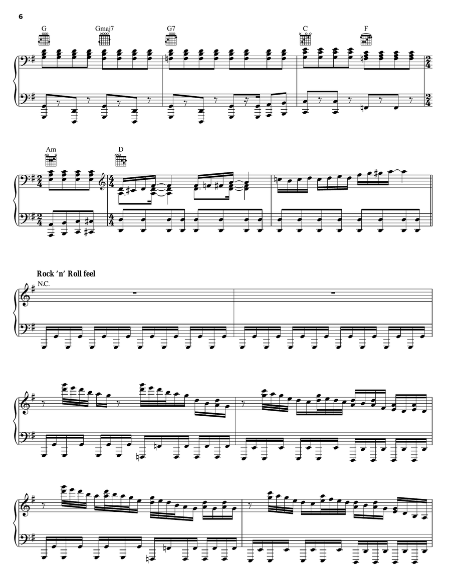 Scenes From An Italian Restaurant Piano, Vocal, Guitar scores gallery preview page 6
