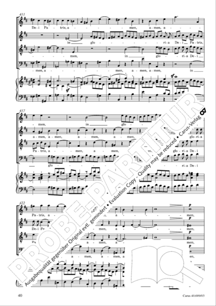 Missa solemnis 4-Part scores gallery preview page 41
