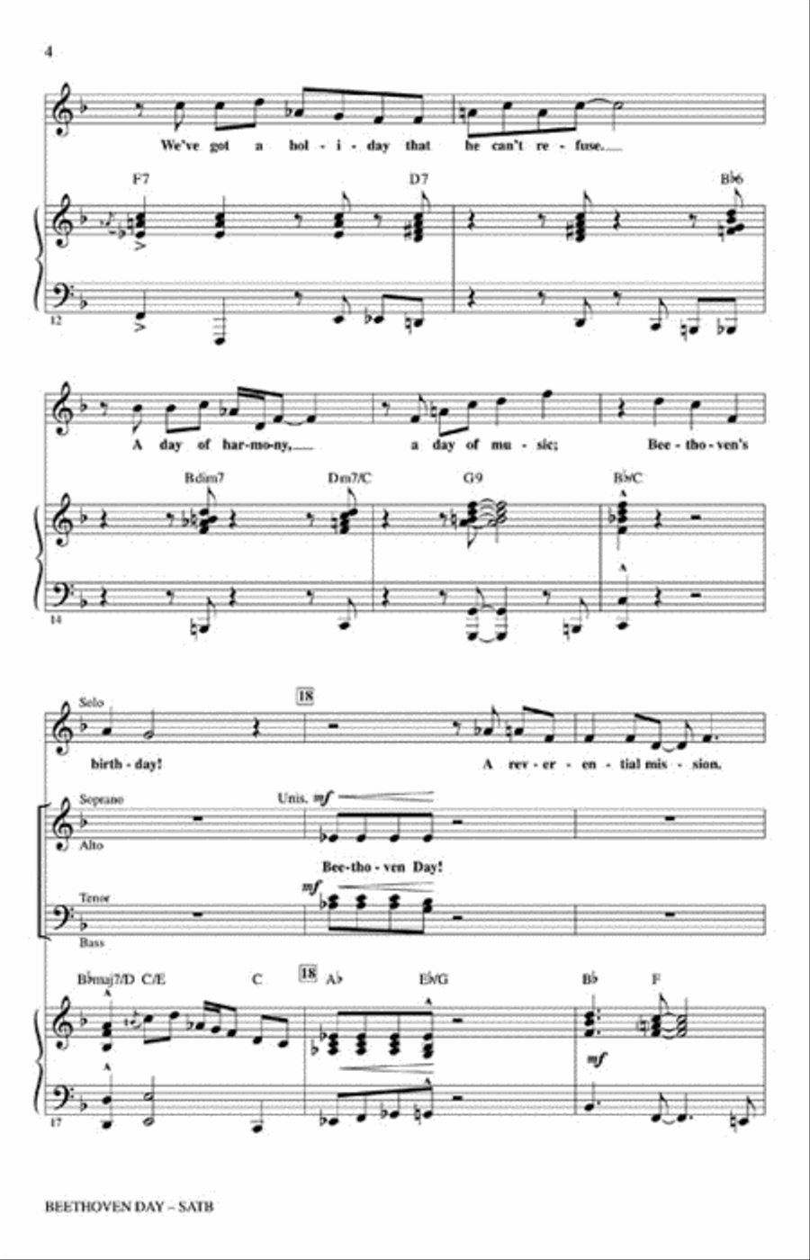 Beethoven Day 4-Part scores gallery preview page 3