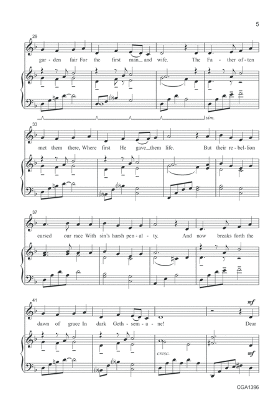 In Dark Gethsemane Choir scores gallery preview page 5