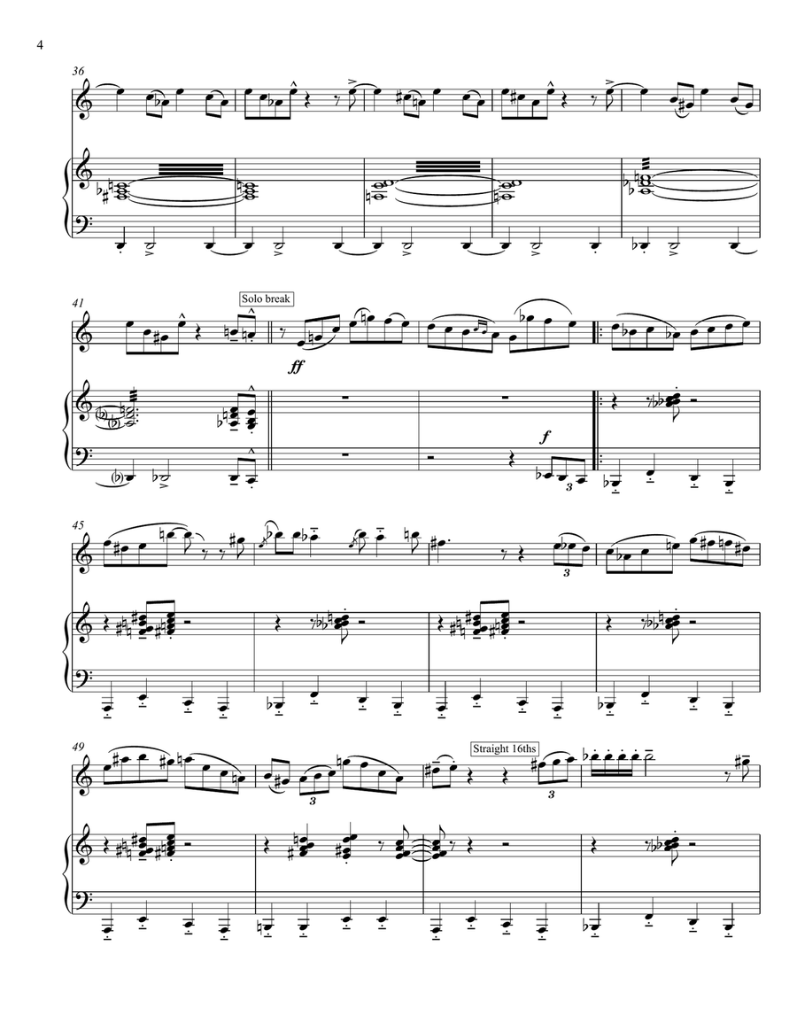 A Night In Tunisia Piano scores gallery preview page 4
