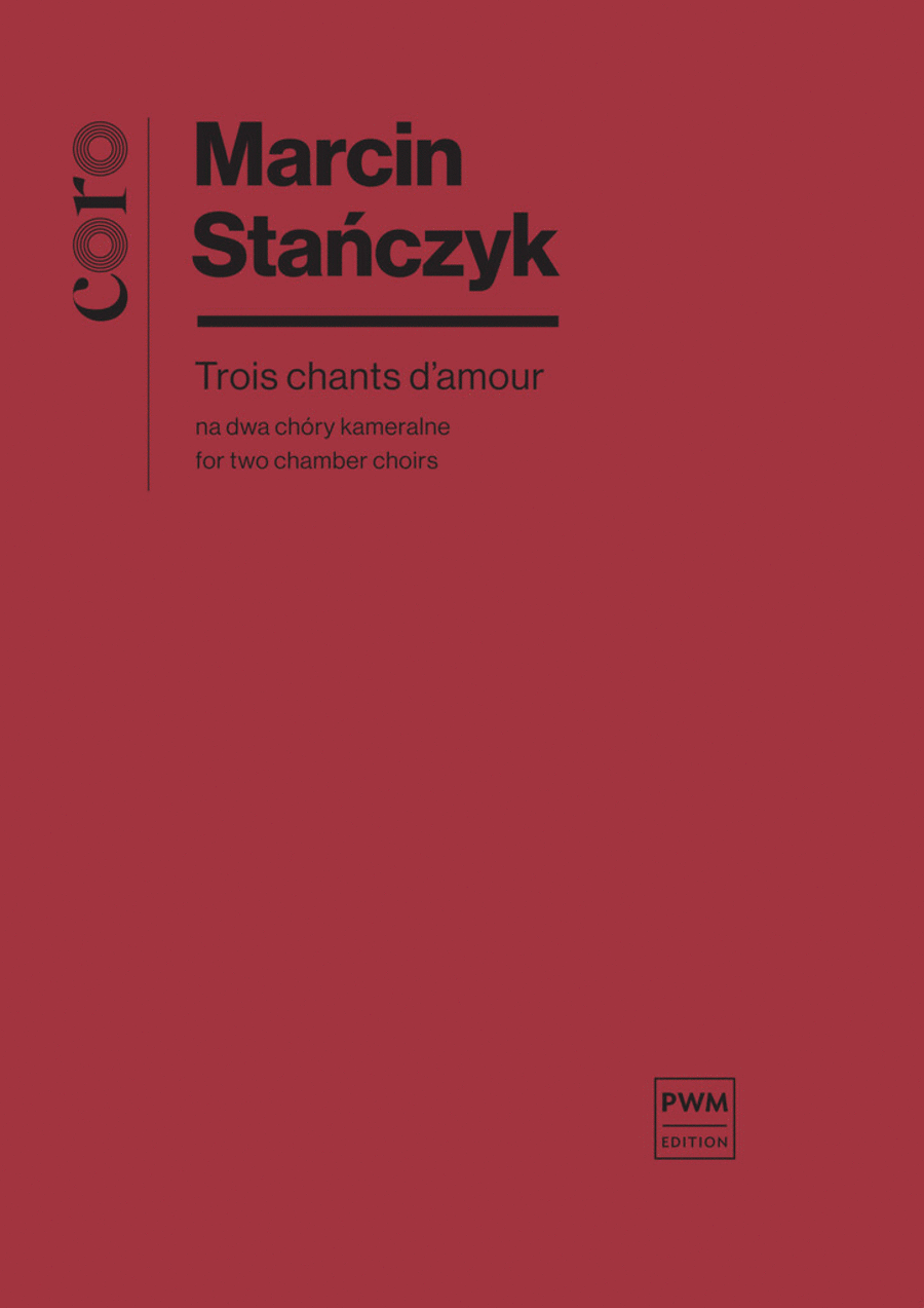 Trois chants d'amour Trois chants d'amour Choir scores gallery preview page 1