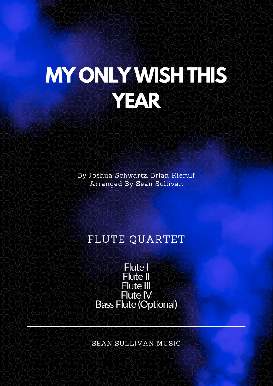 My Only Wish This Year Flute Quartet scores gallery preview page 1