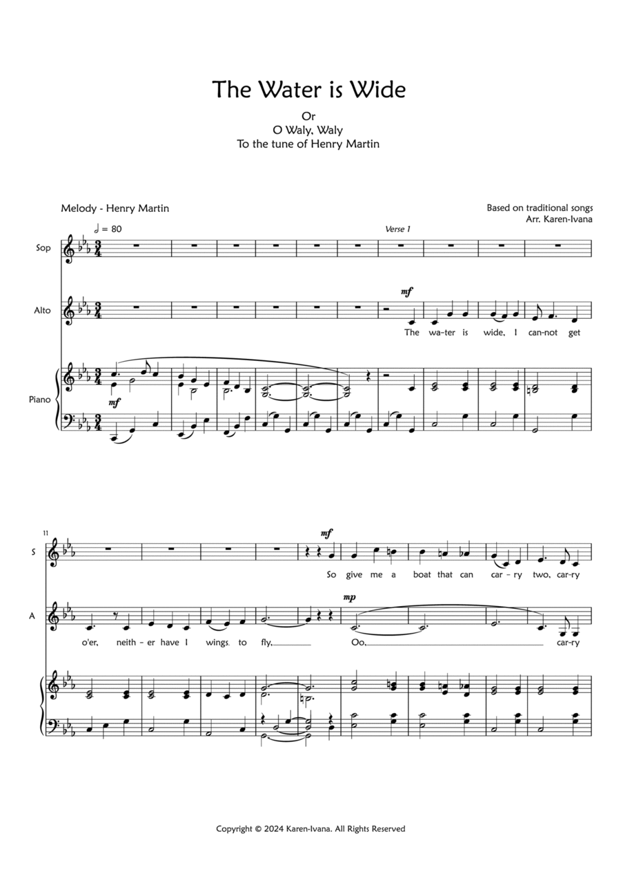 The Water is Wide The Water is Wide SA scores gallery preview page 1