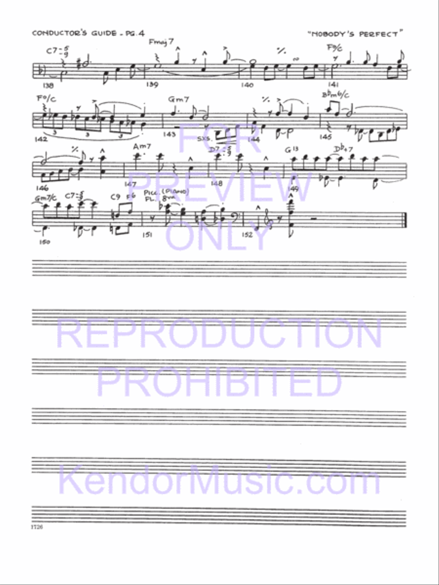 Nobody's Perfect Nobody's Perfect Jazz Ensemble scores gallery preview page 5