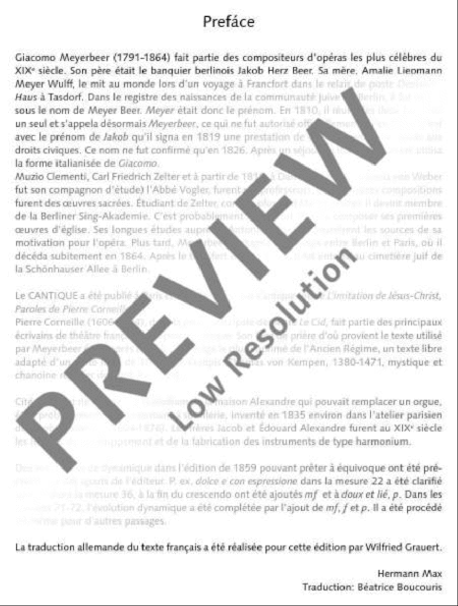 Cantique Cantique TTB scores gallery preview page 5