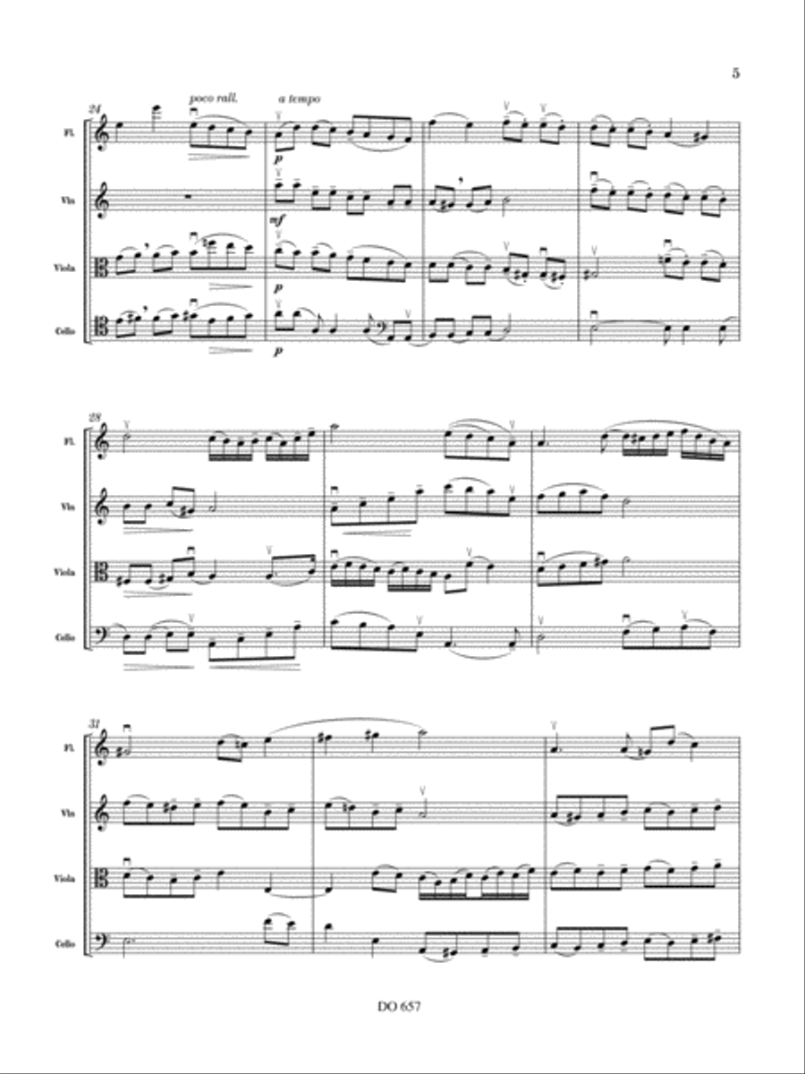Three Jewish Songs from the Ghetto Flute scores gallery preview page 5