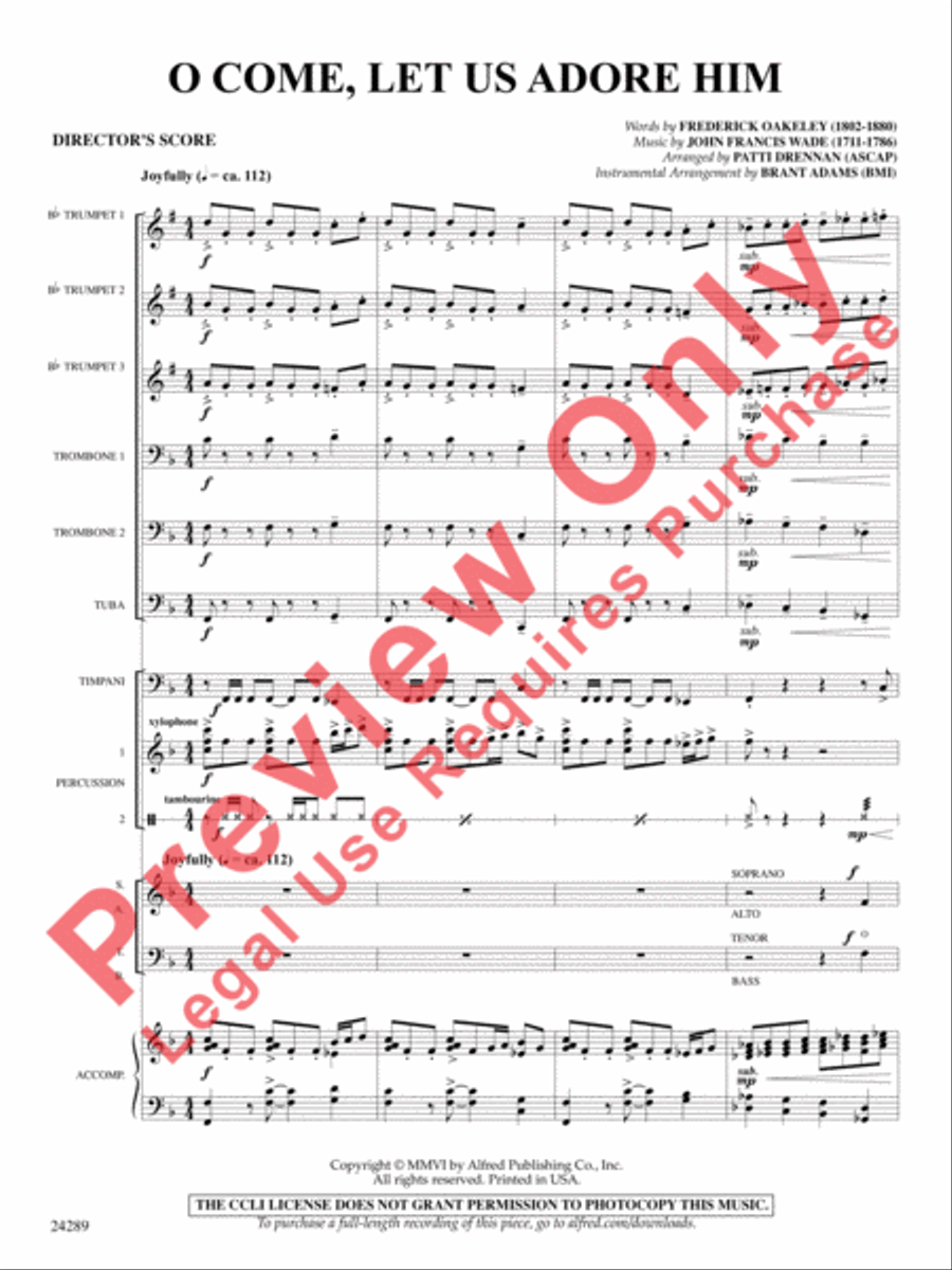 O Come, Let Us Adore Him O Come, Let Us Adore Him Choir scores gallery preview page 2