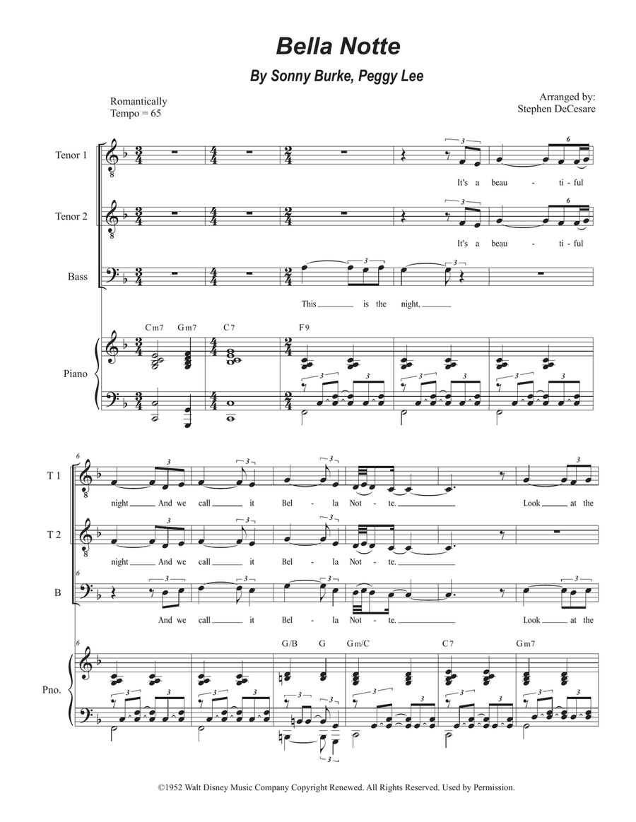 Bella Notte TTB scores gallery preview page 1