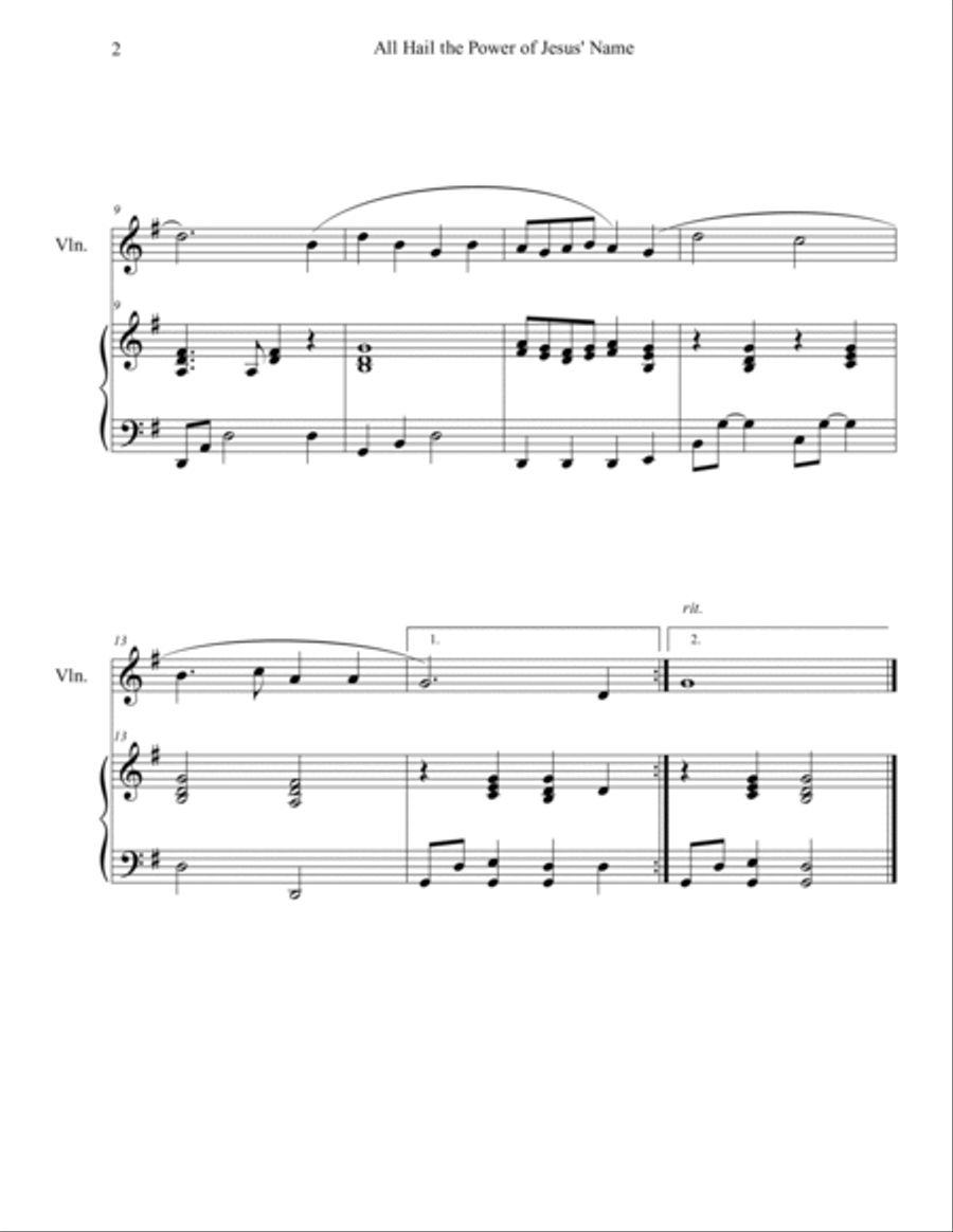 20 Greatest Hymns for Violin Solo with Piano Accompaniment Violin Solo scores gallery preview page 6