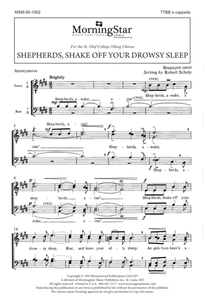 Shepherds, Shake Off Your Drowsy Sleep (Downloadable)