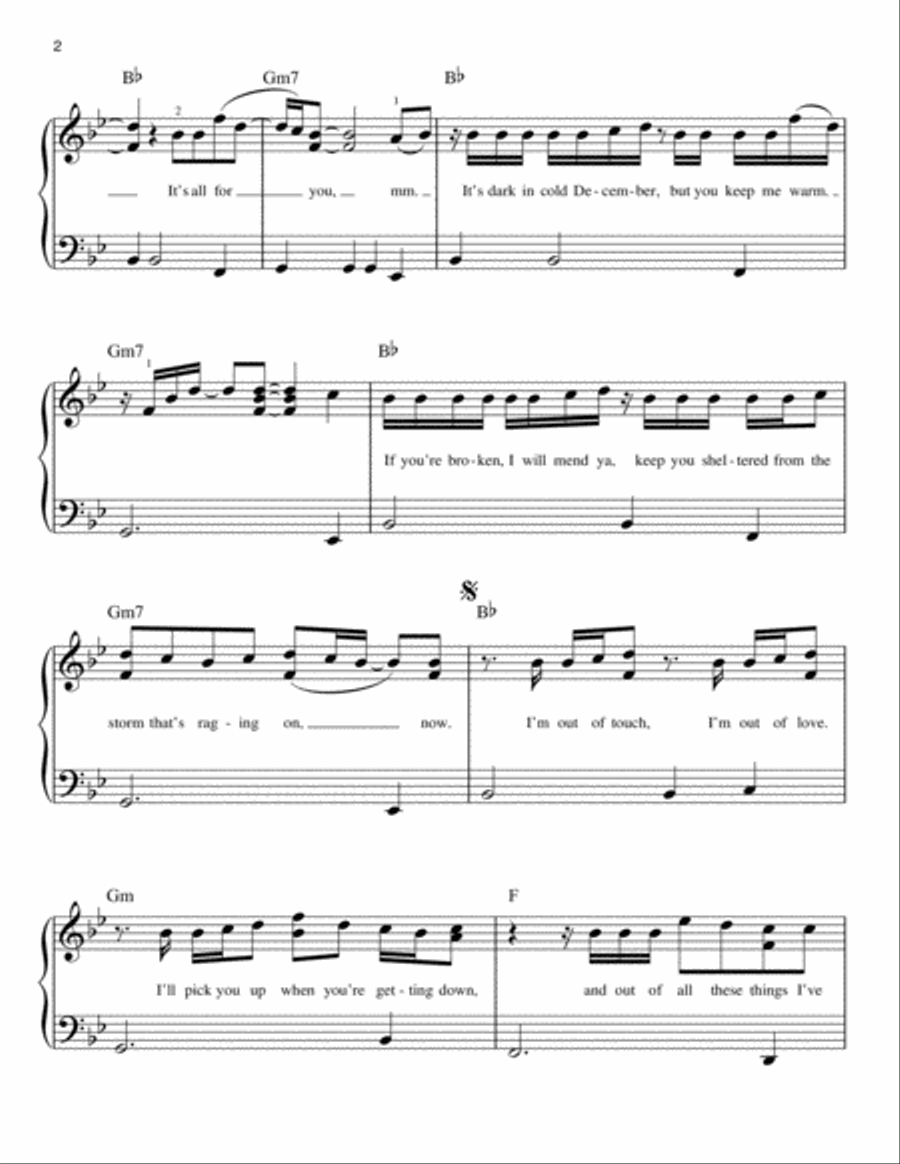 Lego House Easy Piano scores gallery preview page 2