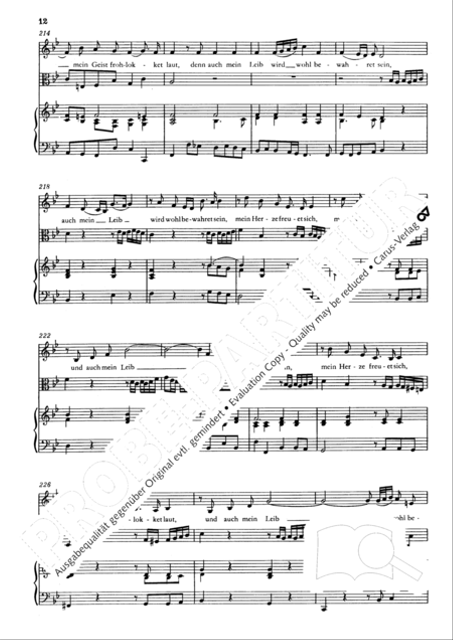 O mein Gott, du meine Hoffnung Alto Voice scores gallery preview page 13