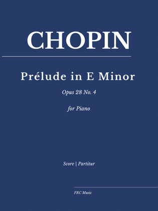 Book cover for Chopin: Prélude in E Minor, Opus 28 No. 4 for Piano (as played by Martha Argerich)