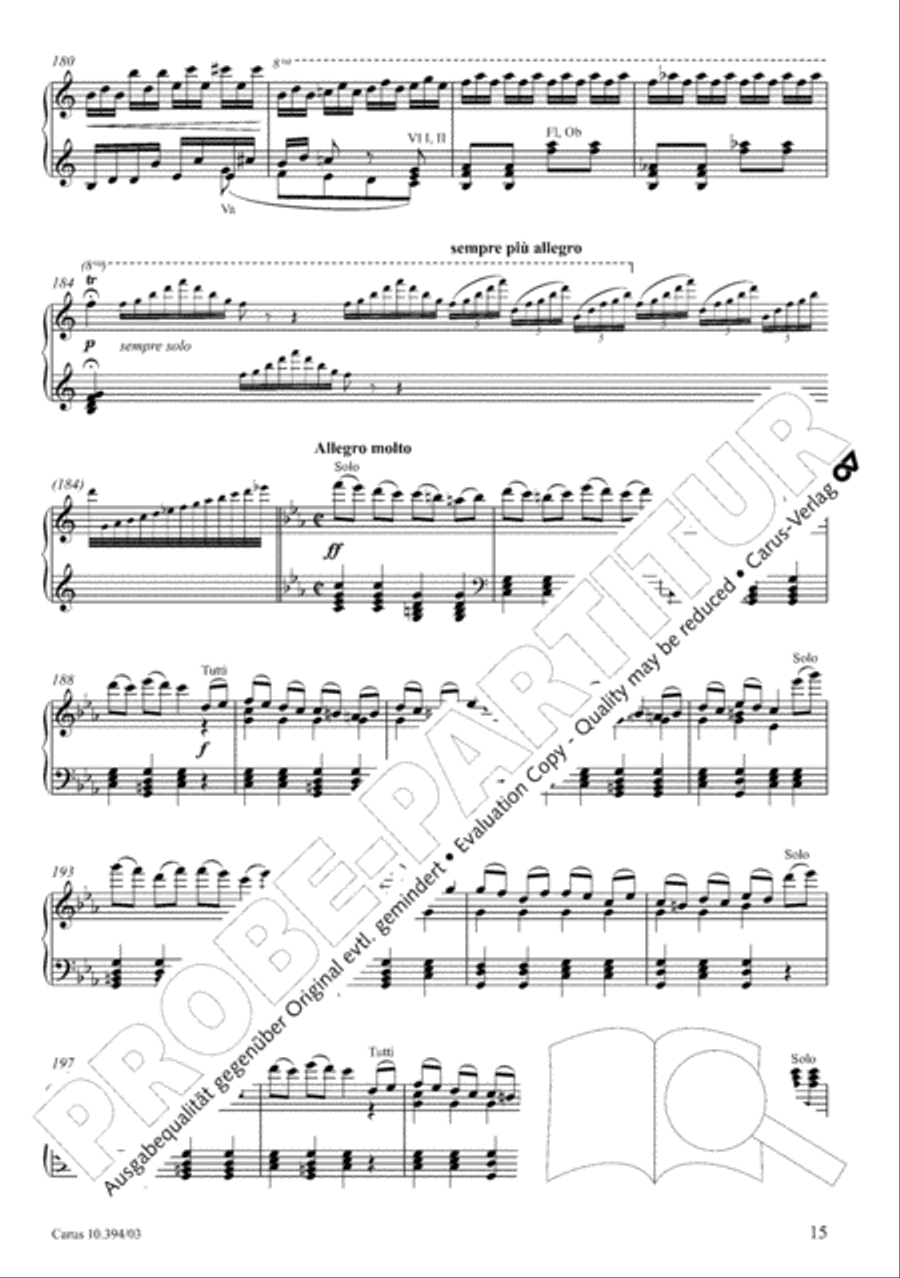 Fantasia for piano, choir and orchestra SSATB scores gallery preview page 16