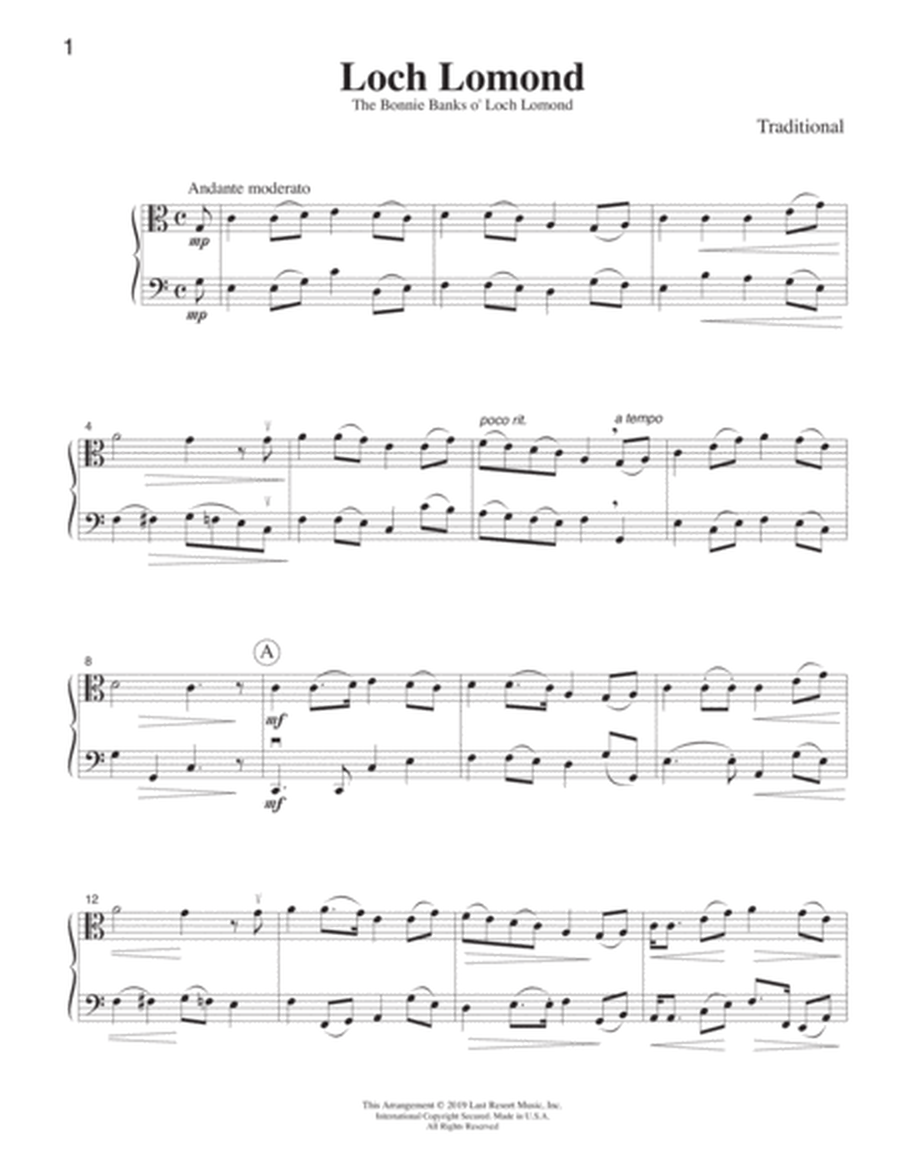 Loch Lomond for Viola & Cello (or Bassoon) Duet - Music for Two