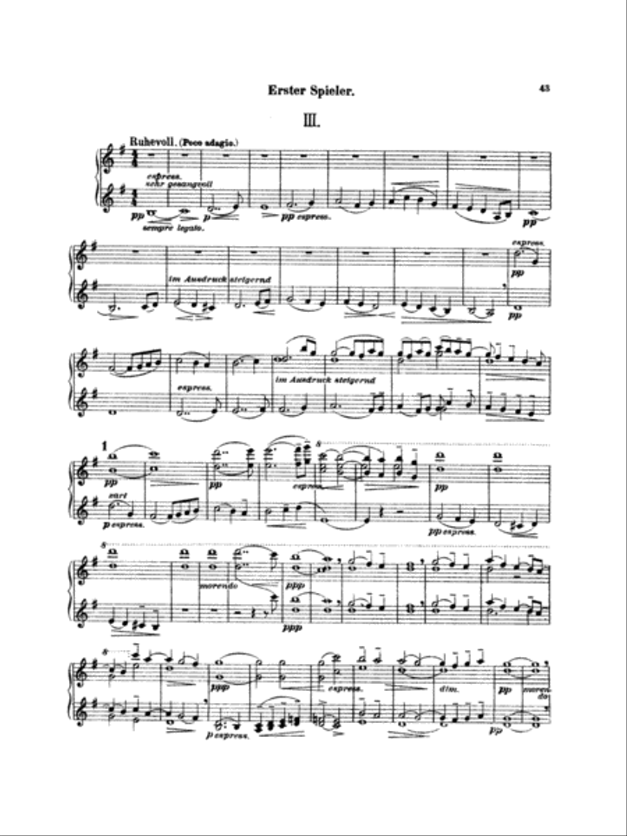 Mahler: Symphony No. 4, in G Major Piano Duet scores gallery preview page 2