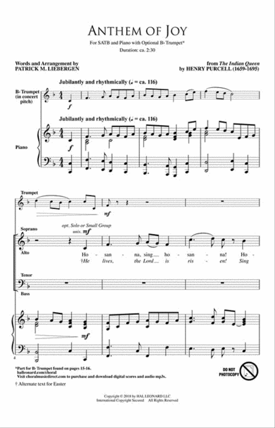 Anthem of Joy 4-Part scores gallery preview page 2