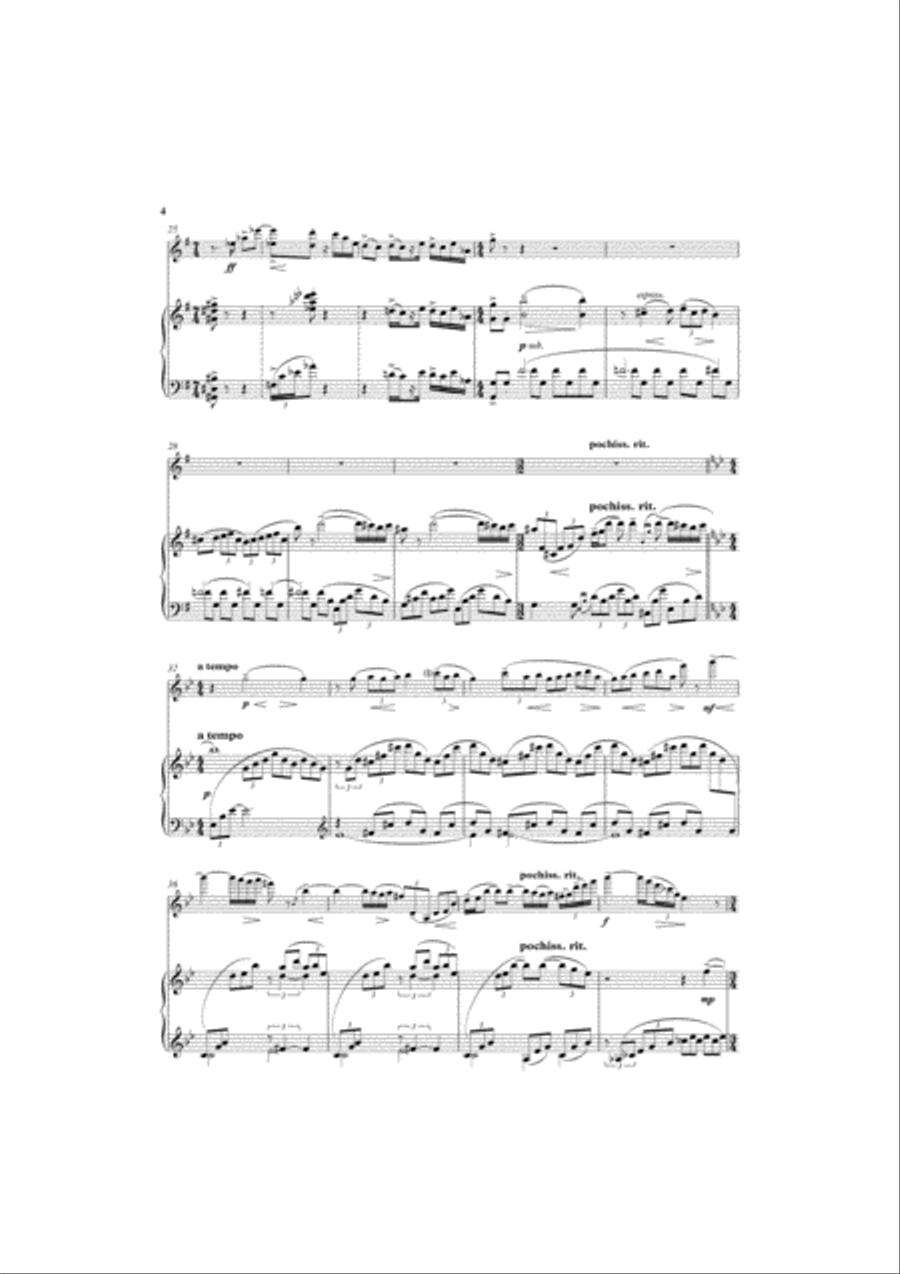Sonata for Violin and Piano Violin Solo scores gallery preview page 4