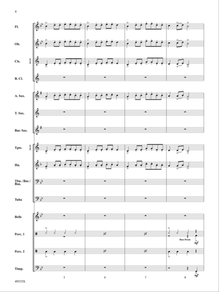 Driving Force: Score Concert Band scores gallery preview page 4