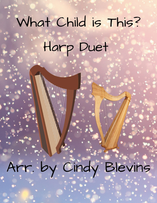 Book cover for What Child Is This? for Harp Duet