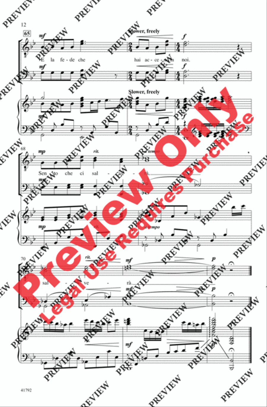 The Prayer The Prayer Men's Choir scores gallery preview page 23