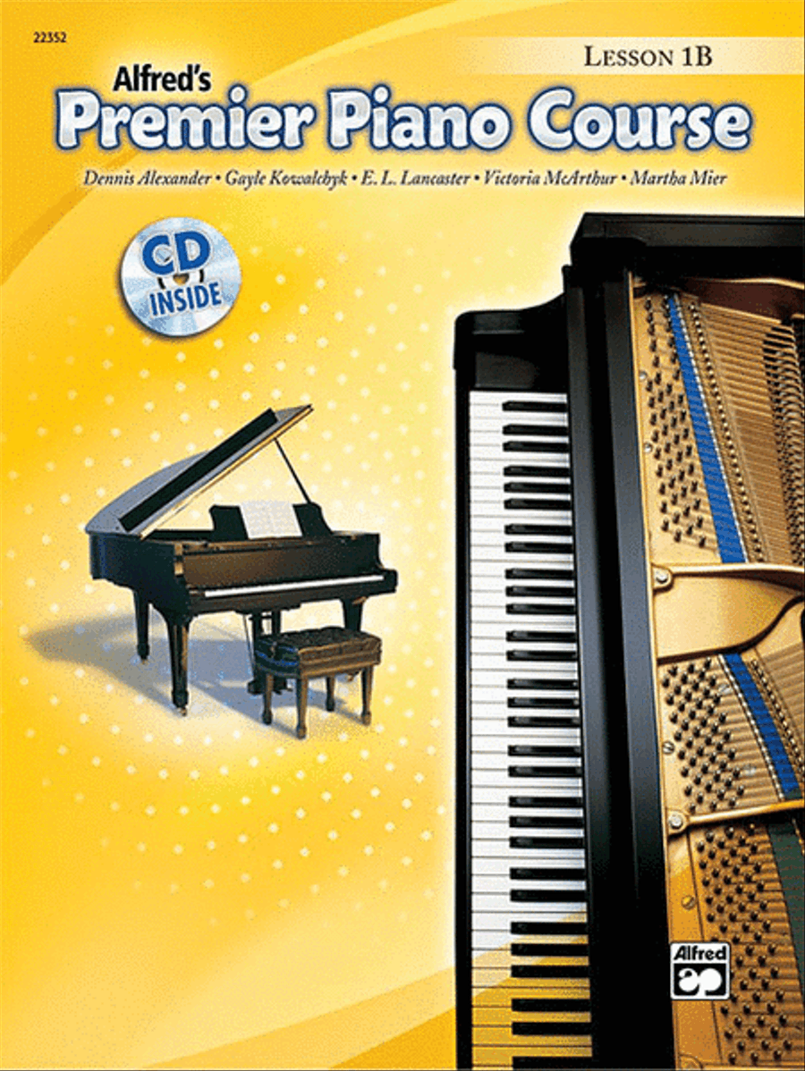 Premier Piano Course Lesson Book, Book 1B Piano Method scores gallery preview page 1