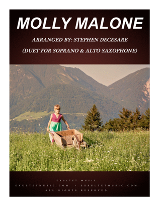 Book cover for Molly Malone (Duet for Soprano and Alto Saxophone)