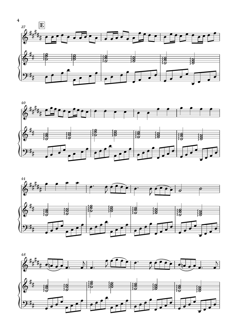 Canon in D for Alto Sax and Piano Canon in D for Alto Sax and Piano Small Ensemble scores gallery preview page 4