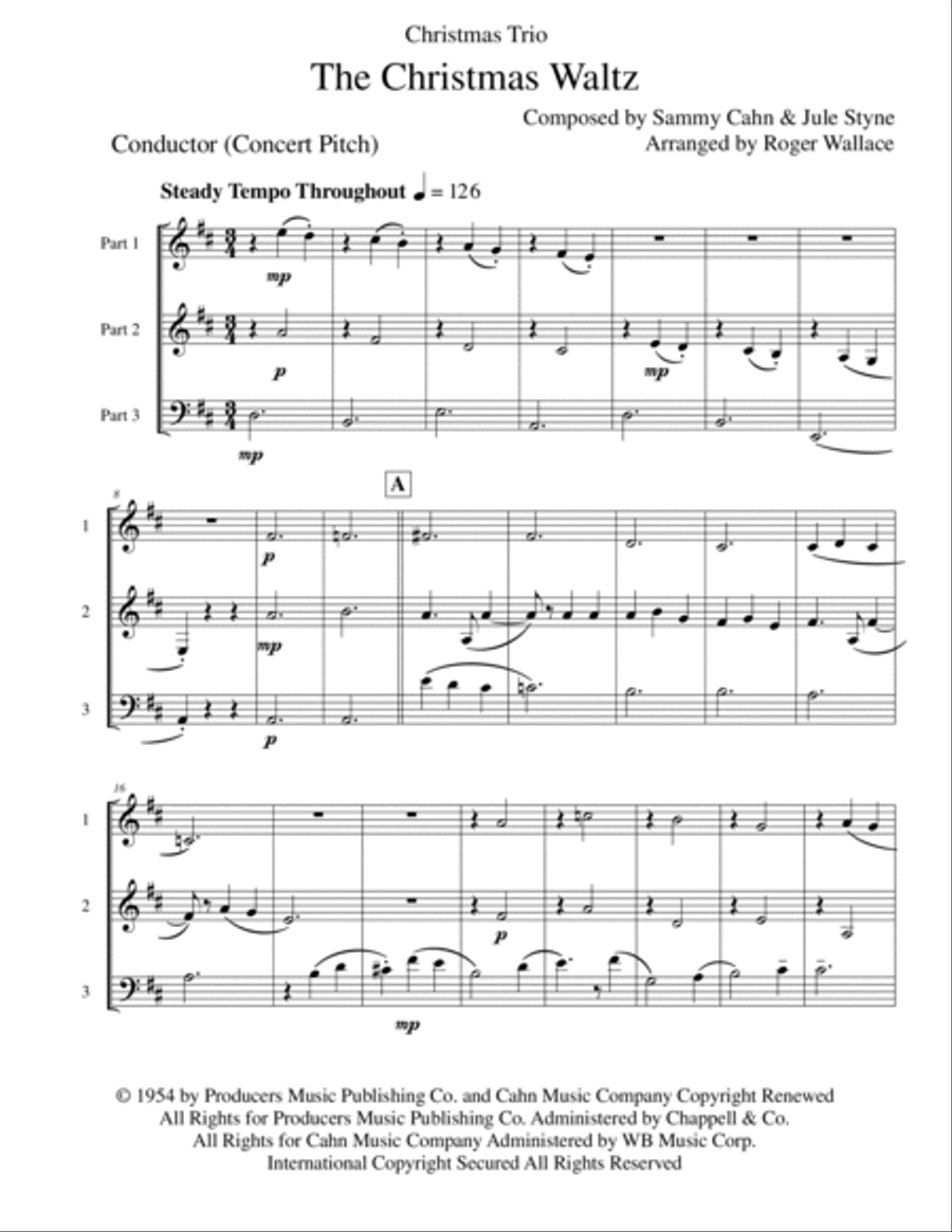 The Christmas Waltz Viola scores gallery preview page 2