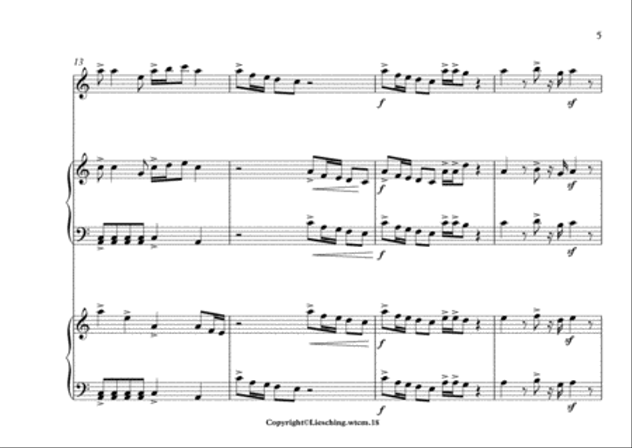 Toccata for Marimba in A minor Percussion Ensemble scores gallery preview page 5