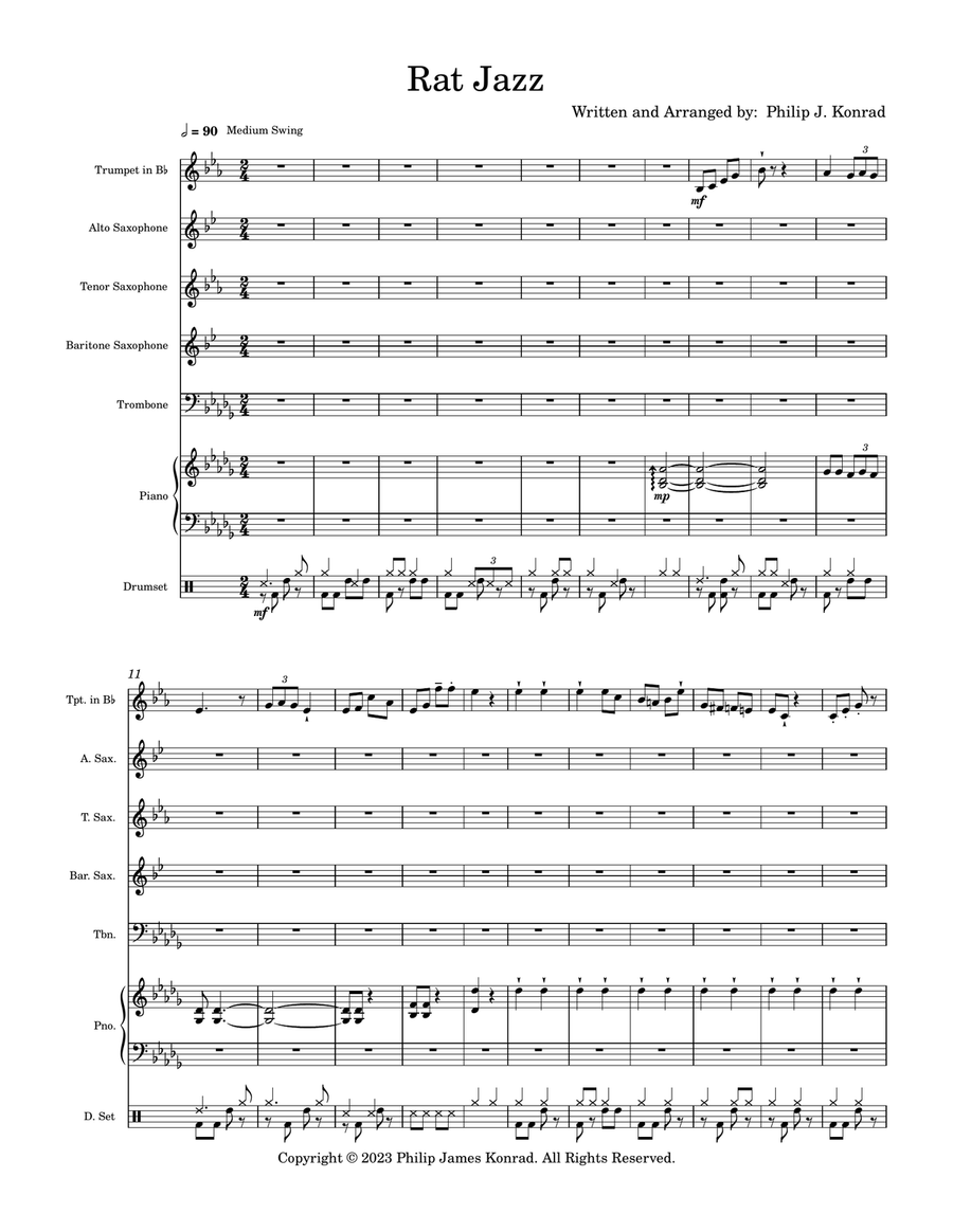 Rat Jazz Jazz Ensemble scores gallery preview page 1
