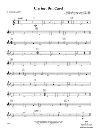 Clarinet Bell Carol: B-flat Bass Clarinet