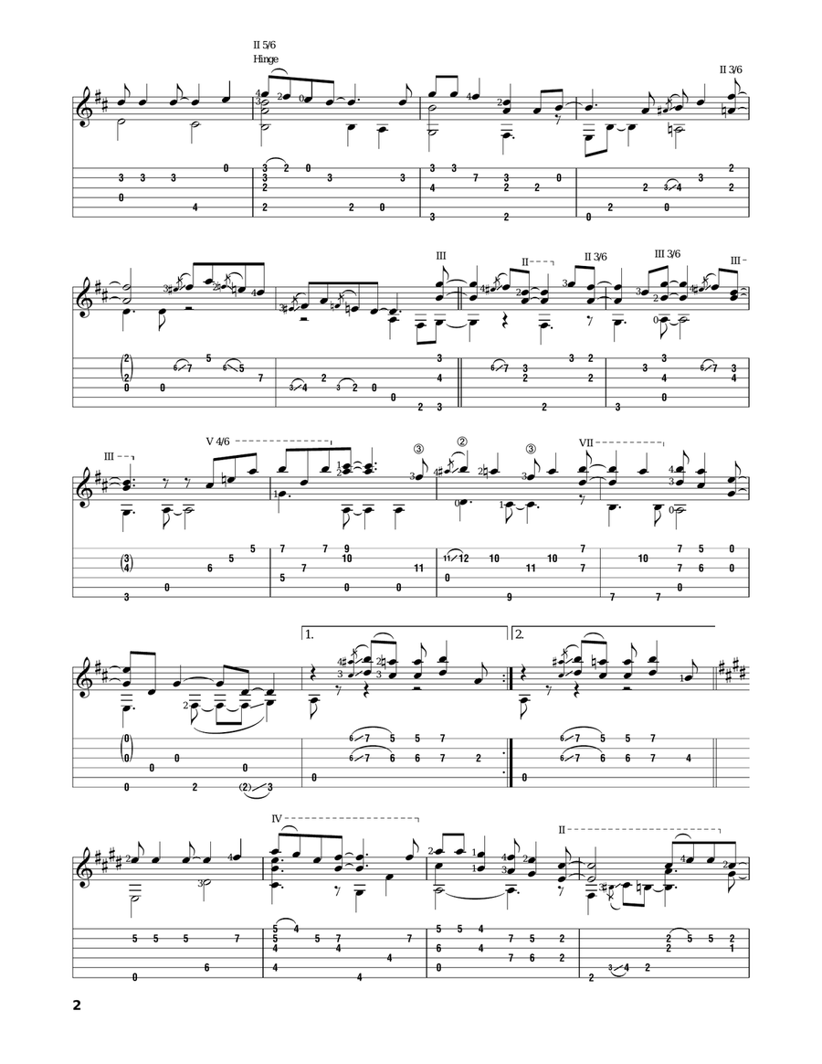 Up On The Roof Acoustic Guitar scores gallery preview page 2