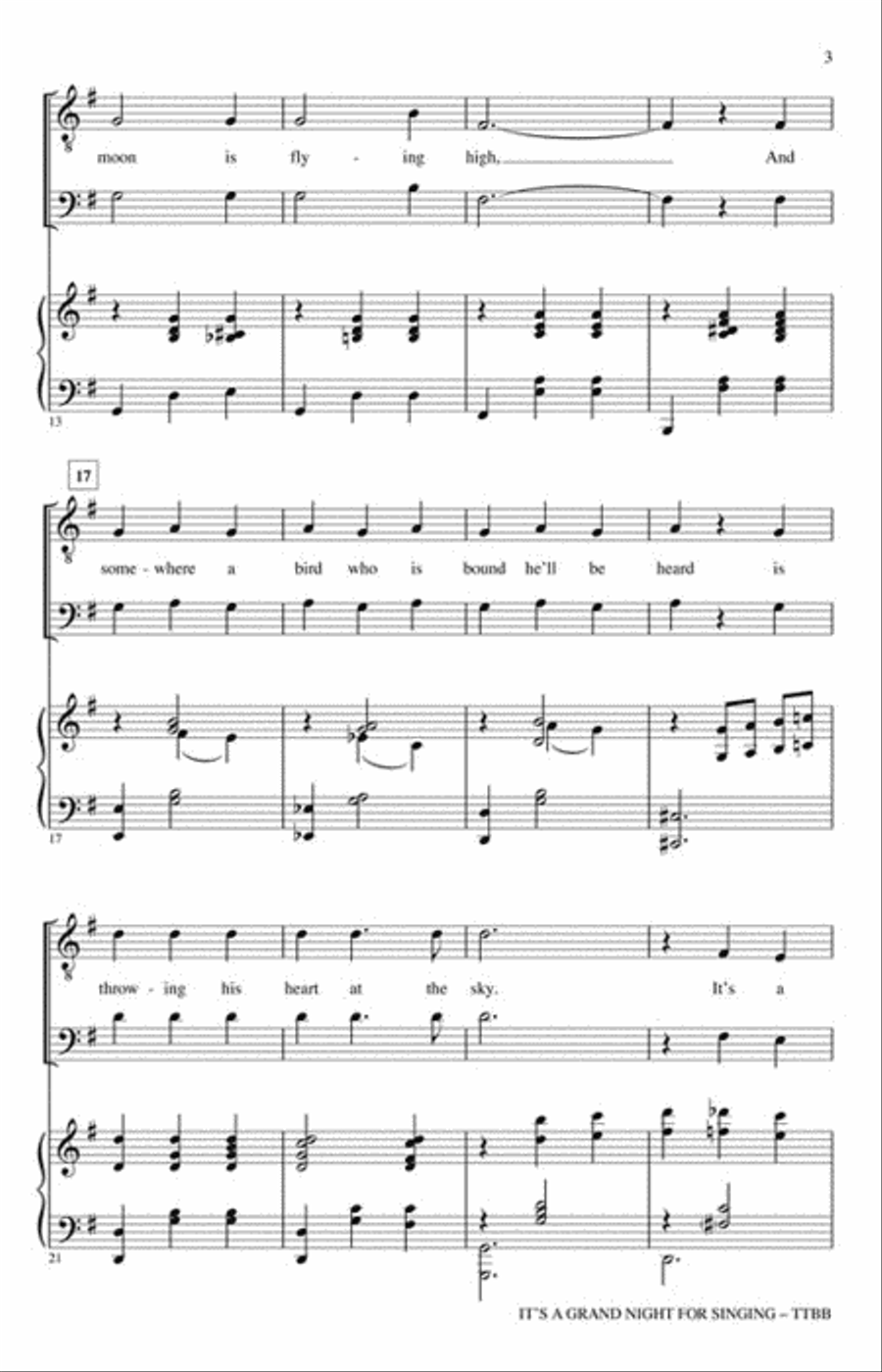 It's a Grand Night for Singing TTBB scores gallery preview page 3
