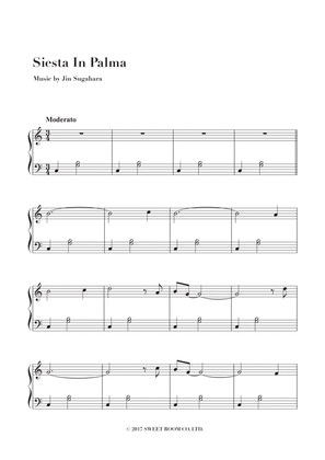 Ennui Piano Solo Sheet Music - Homage to Erik Satie “Siesta In Palma”