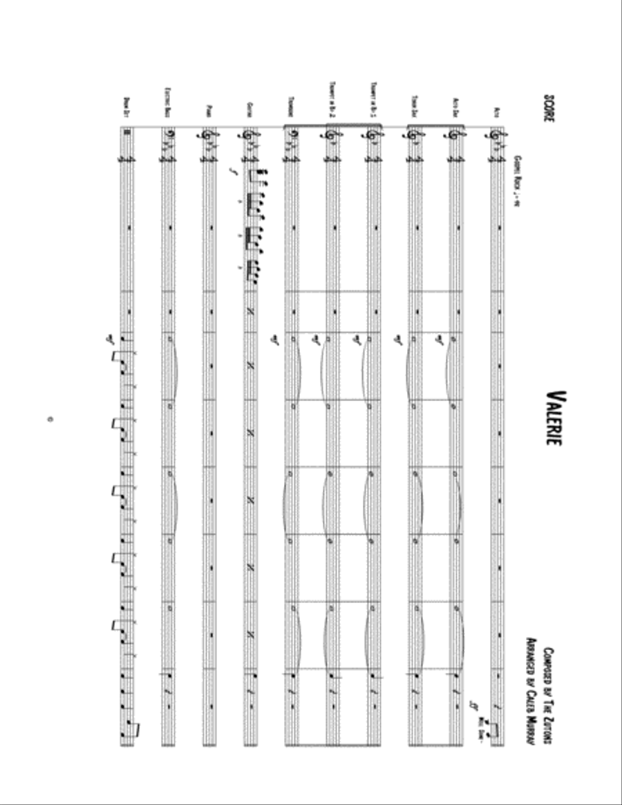 Valerie Valerie Jazz Ensemble scores gallery preview page 1
