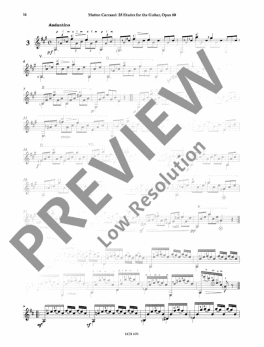 25 Melodic and Progressive Studies Classical Guitar scores gallery preview page 17