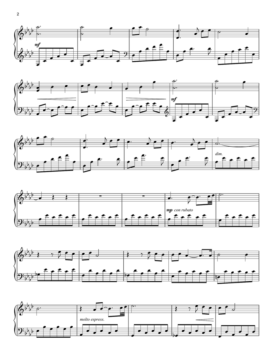 When You Were Still Around Piano Solo scores gallery preview page 2